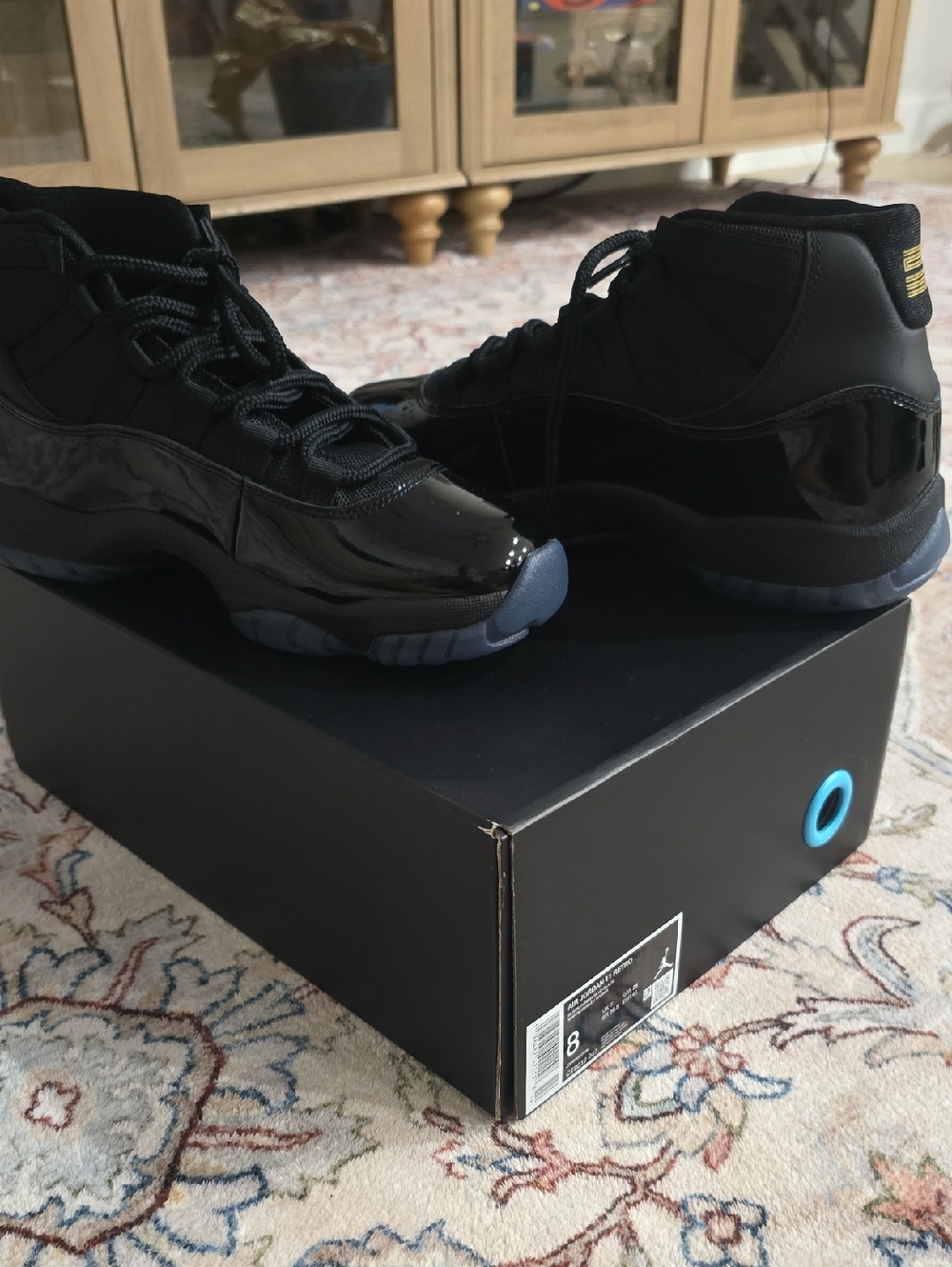 Nike Air Jordan 11 Retro Black/ Gamma Blue